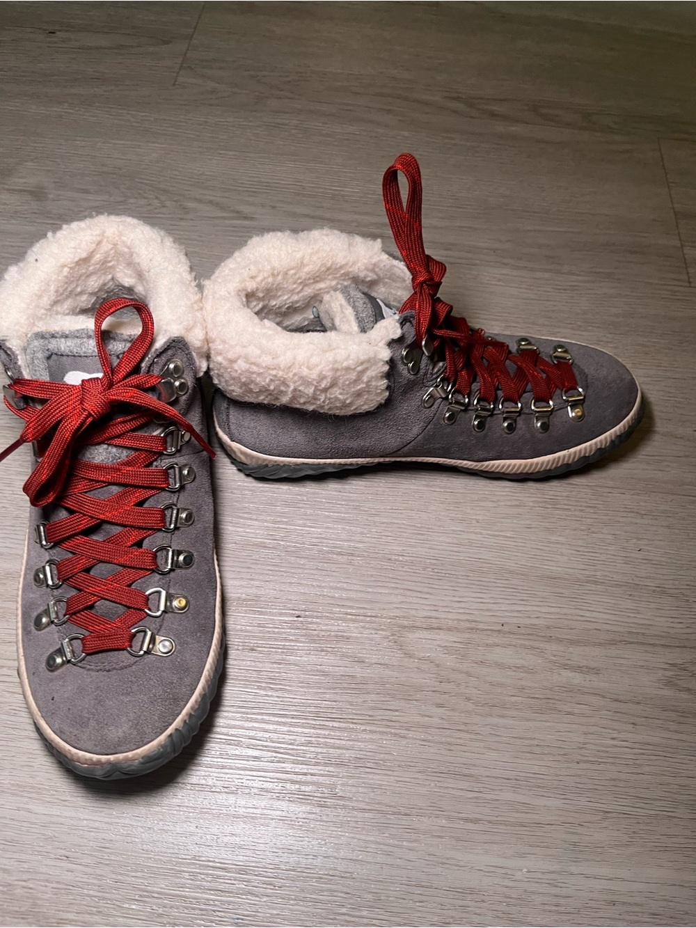 Sorel Women's Out 'N About Plus Conquest winter boots in Quarry gray size 6